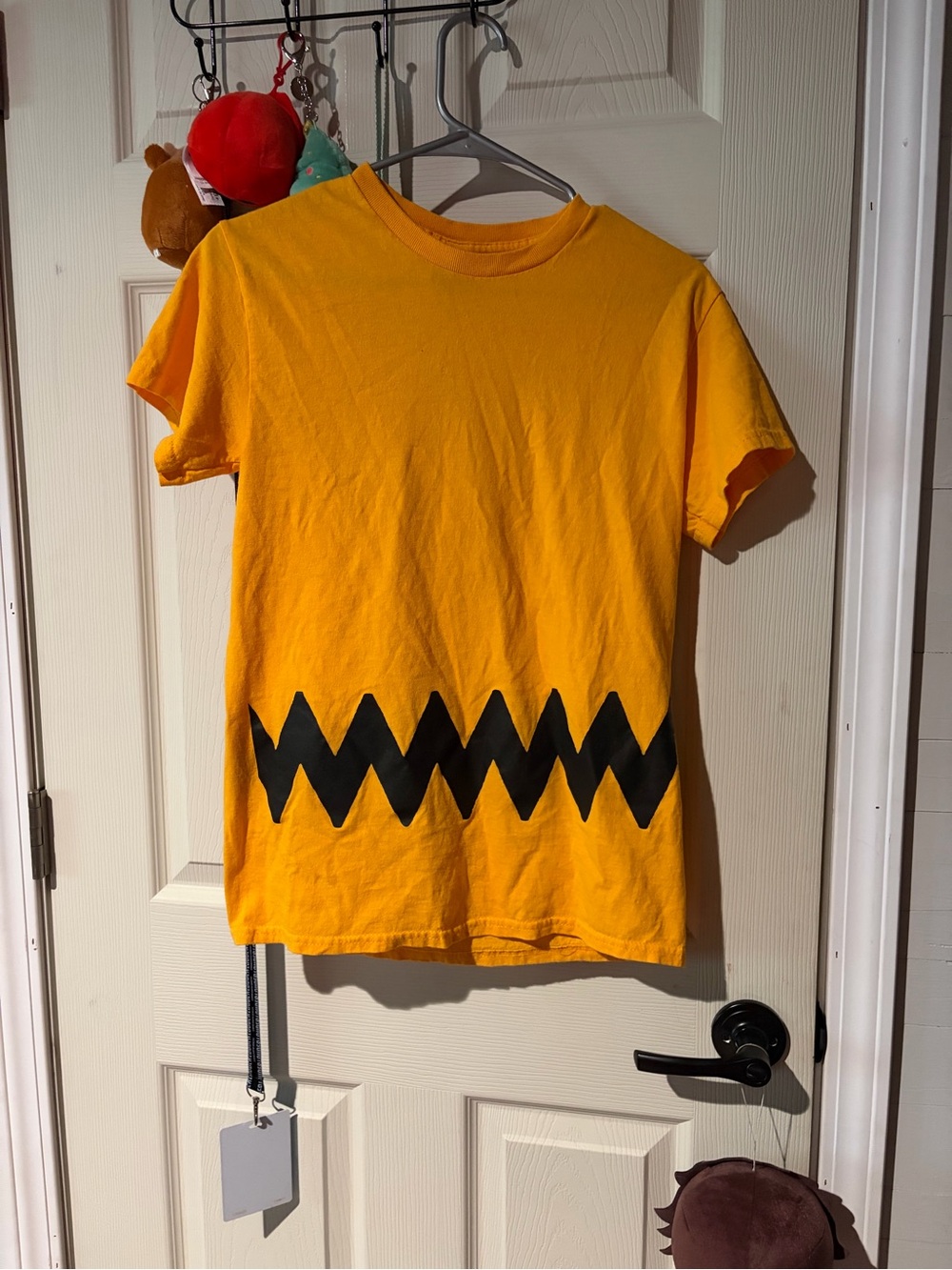 Gildan Yellow Short-Sleeve Tee with Black Zigzag